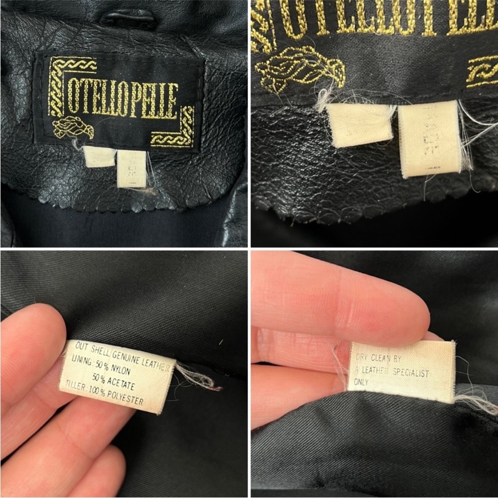 Vintage Black Leather Coat - Picture 16 of 16